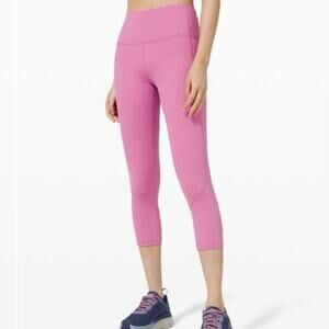 Lululemon Pace Rival High-Rise Crop 22" Magenta Glow